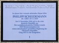 Ansicht Gedenktafel Philipp Scheidemann - 1990