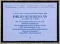 Ansicht Gedenktafel Philipp Scheidemann - 1990