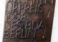 Ansicht Gedenktafel Architekturpreis des BDA