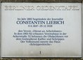 Ansicht Gedenktafel Constantin Liebich - 1988