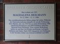 Ansicht Gedenktafel Magdalena Heilmann - 2025