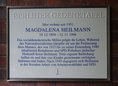 Ansicht Gedenktafel Magdalena Heilmann - 2025