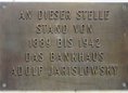 Ansicht Gedenktafel Bankhaus Adolf Jarislowsky - 1997