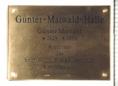 Ansicht Gedenktafel Günter Maiwald