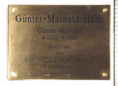 Ansicht Gedenktafel Günter Maiwald