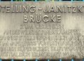 Ansicht Gedenktafel Stelling-Janitzky-Brücke