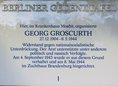 Ansicht Gedenktafel Georg Groscurth - 1995