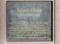 Ansicht Gedenktafel James (Jakob) von Keith - 2009