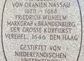 Ansicht Gedenktafel Louise Henriette