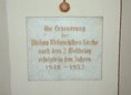 Ansicht Gedenktafel Philipp-Melanchton-Kirche