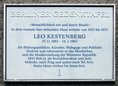 Ansicht Gedenktafel Leo Kestenberg - 2017