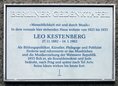 Ansicht Gedenktafel Leo Kestenberg - 2017