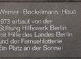 Ansicht Gedenktafel Werner Bockelmann - 1973