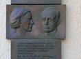Ansicht Gedenktafel Arvid und Mildred Harnack - 1990