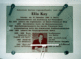Ansicht Gedenktafel Ella Kay