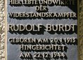 Ansicht Gedenktafel Rudolf Burdt