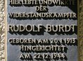 Ansicht Gedenktafel Rudolf Burdt