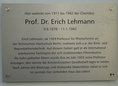 Ansicht Gedenktafel Erich Lehmann - 2025