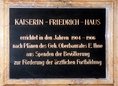 Ansicht Gedenktafel Kaiserin-Friedrich-Haus