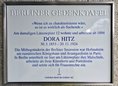 Ansicht Gedenktafel Dora Hitz - 2026