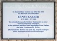 Ansicht Gedenktafel Ernst Kaeber - 2011