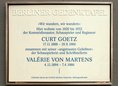 Ansicht Gedenktafel Curt Goetz und Valérie von Martens - 2010