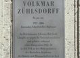 Ansicht Gedenktafel Volkmar Zühlsdorff - 2013