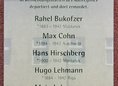 Ansicht Gedenktafel Jüdische Hausbewohnerinnen und -bewohner der … - 2008