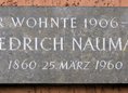 Ansicht Gedenktafel Friedrich Naumann - 1960