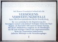 Ansicht Gedenktafel Vermögensverwertungsstelle - 1994