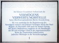 Ansicht Gedenktafel Vermögensverwertungsstelle - 1994