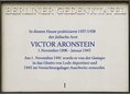 Ansicht Gedenktafel Victor Aronstein - 1996