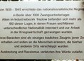 Ansicht Gedenktafel Zwangsarbeiterlager in Treptow - 2001