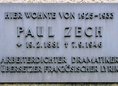 Ansicht Gedenktafel Paul Zech