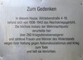 Ansicht Gedenktafel Opfer der Militärjustiz - 1989
