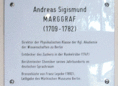 Ansicht Gedenktafel Andreas Sigismund Marggraf - 1892