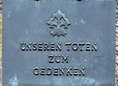 Ansicht Gedenktafel Totengedenken