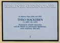 Ansicht Gedenktafel Theo Mackeben - 1990