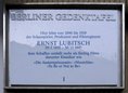 Ansicht Gedenktafel Ernst Lubitsch - 2007