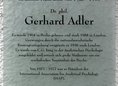 Ansicht Gedenktafel Gerhard Adler - 2012