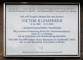 Ansicht Gedenktafel Victor Klemperer - 2010