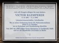 Ansicht Gedenktafel Victor Klemperer - 2010