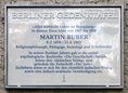 Ansicht Gedenktafel Martin Buber