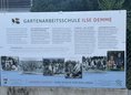 Ansicht Gedenktafel Gartenarbeitsschule Ilse Demme