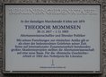 Ansicht Gedenktafel Theodor Mommsen
