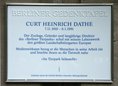 Ansicht Gedenktafel Heinrich Dathe - 2012