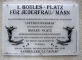 Ansicht Gedenktafel Bouleplatz