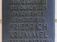 Ansicht Gedenktafel Friedrich Krummel - 1957