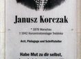 Ansicht Gedenktafel Janusz Korczak