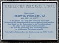 Ansicht Gedenktafel Hedwig Antonie Porschütz - 2010